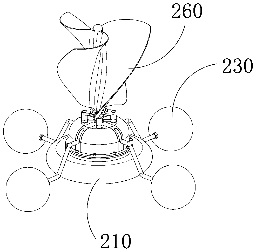 Method for dual power generation by using ocean wave energy and wind energy