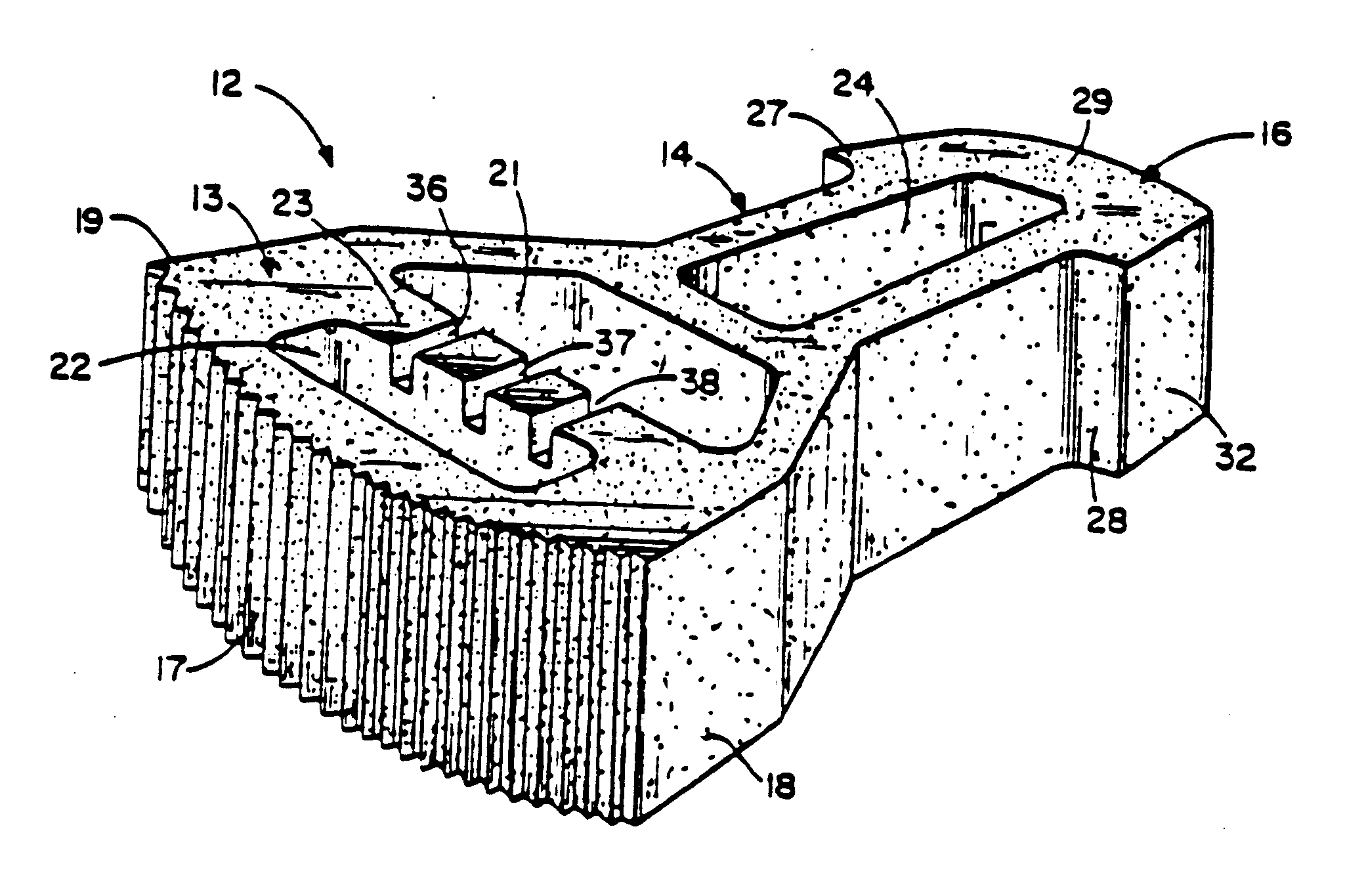 Retaining wall block