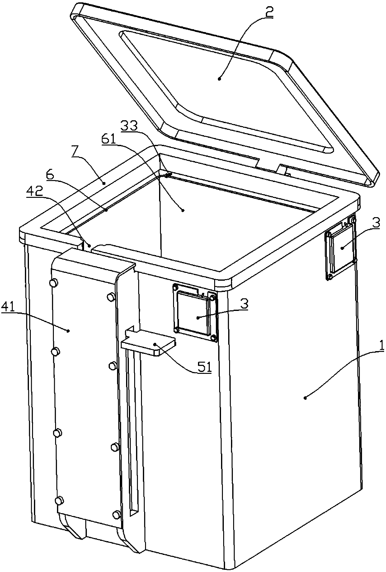 Automatic sealing garbage can