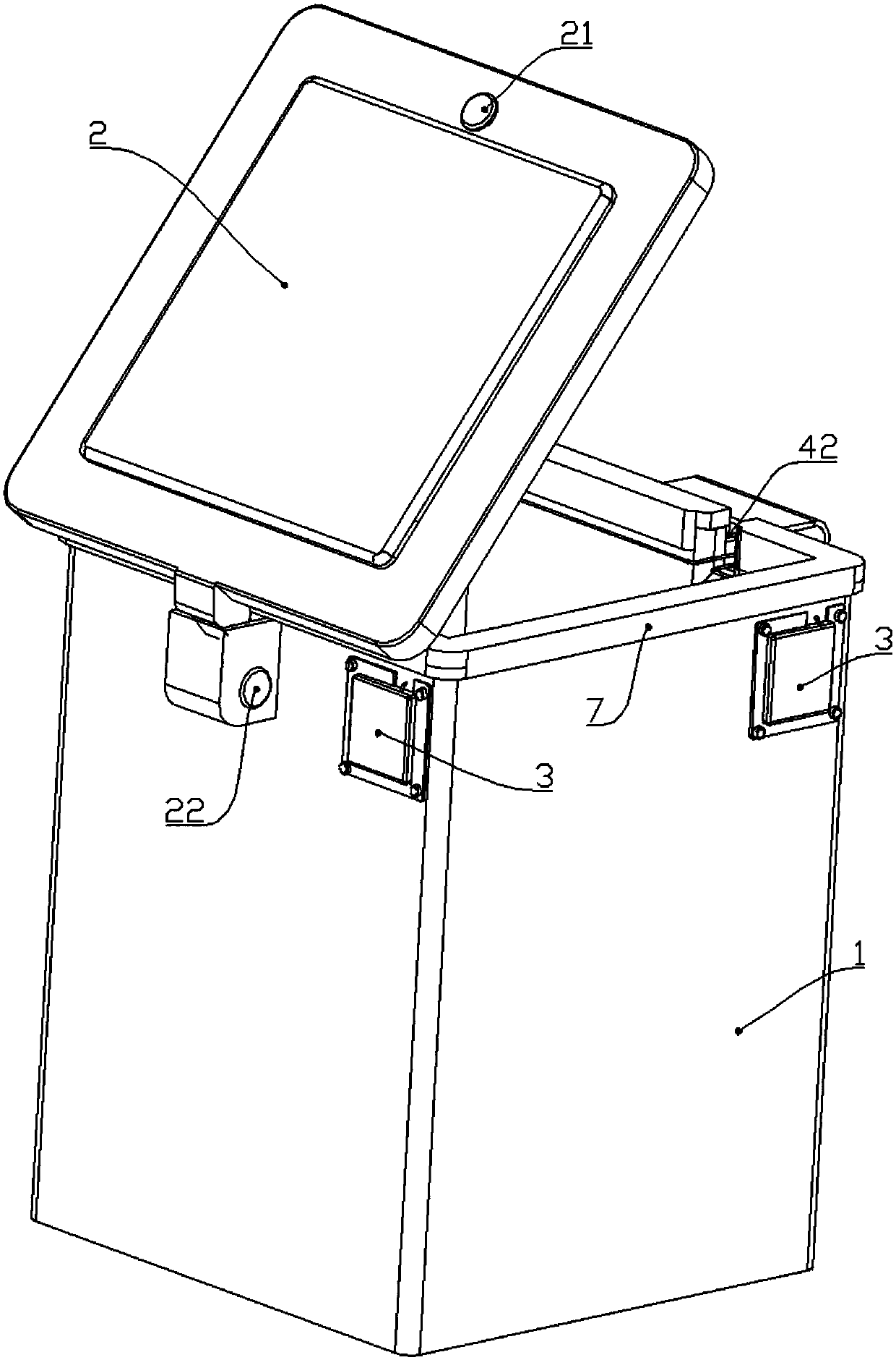 Automatic sealing garbage can