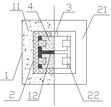 Connection structure of prefabricated and assembled profile steel concrete components and construction method of connection structure