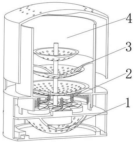 Drying device for plastic granules