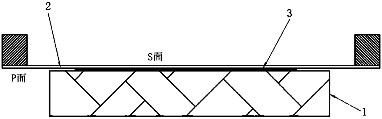 A manufacturing method of automobile glass heater wire printing screen plate