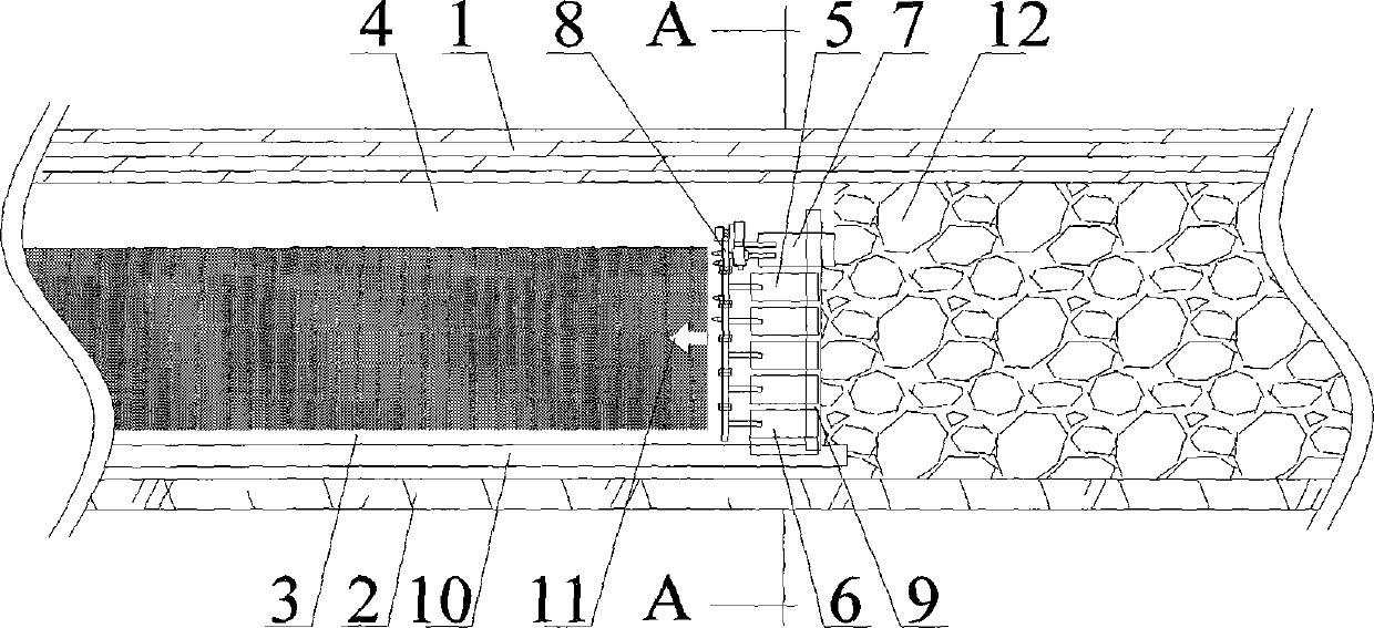 Comprehensive mechanized coal mining method of steeply inclined and extremely thick coal seam planing conveyor