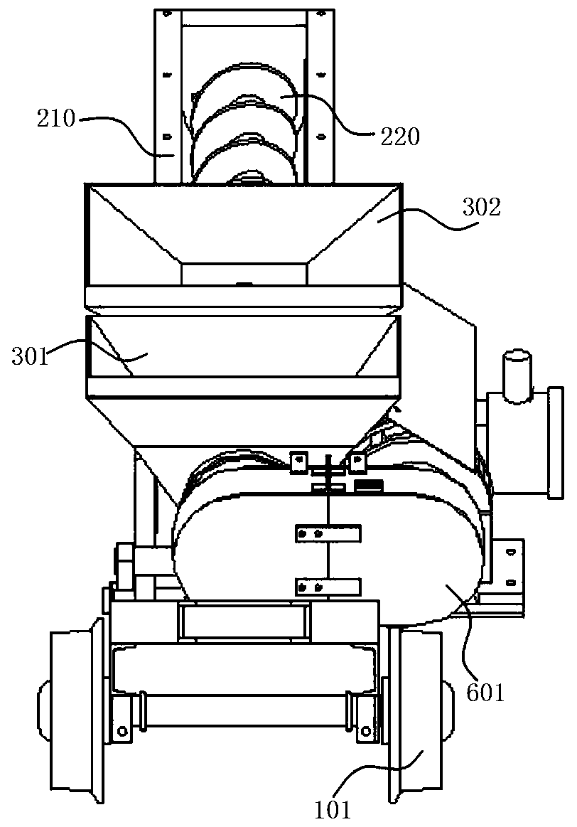 Shaftless spiral material mixing, stirring and feeding machine