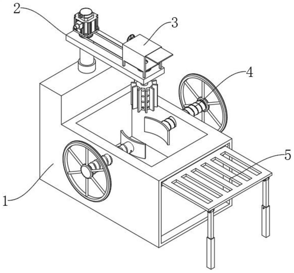 Cambered surface burnishing device for machining inner wall of crane hydraulic oil cylinder body