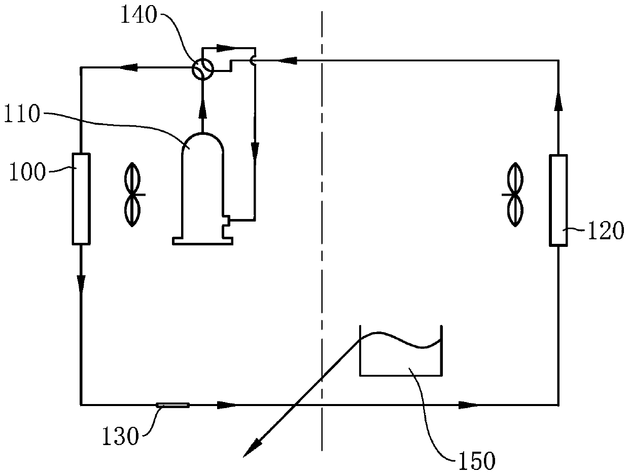 Refrigerant recovery system for air-conditioner and air-conditioner