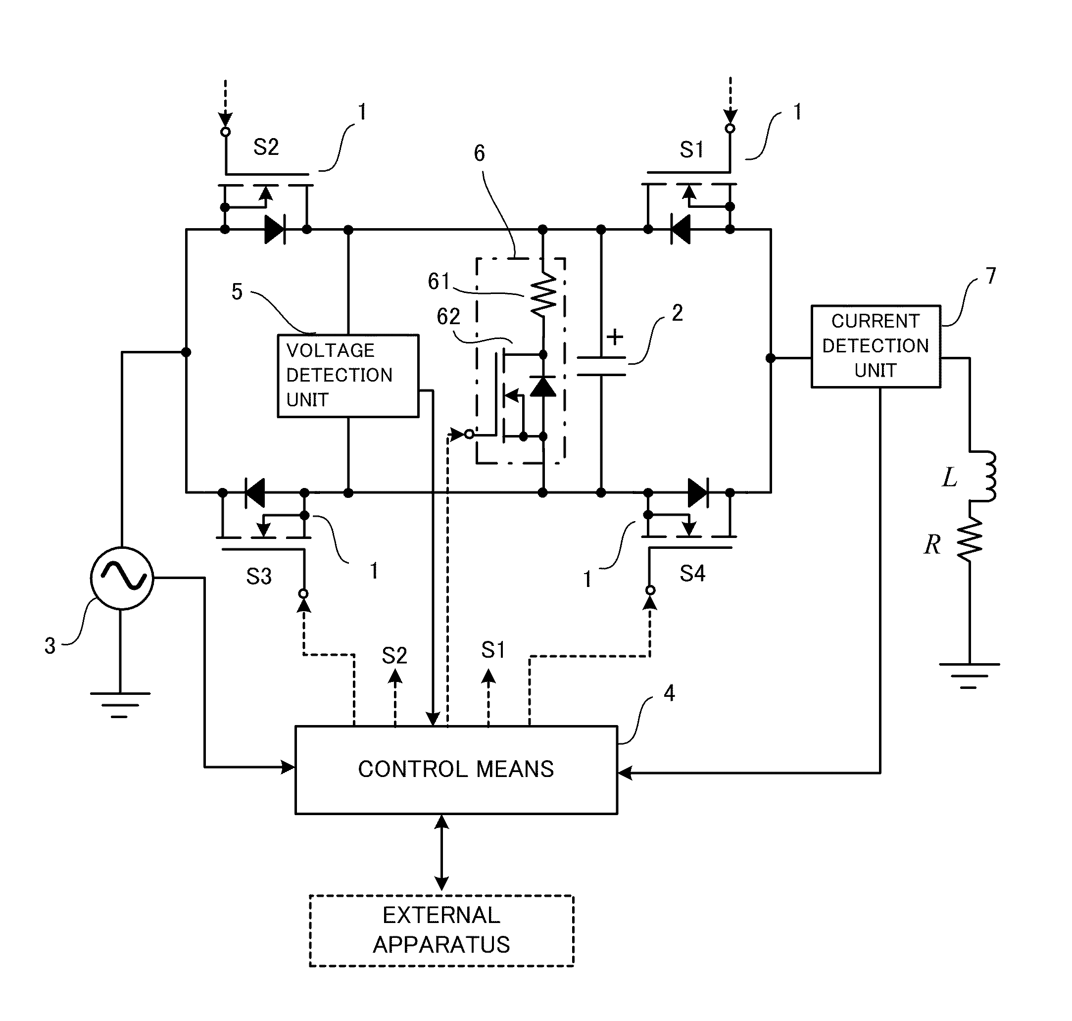 Magnetic energy recovery switech having protective circuit