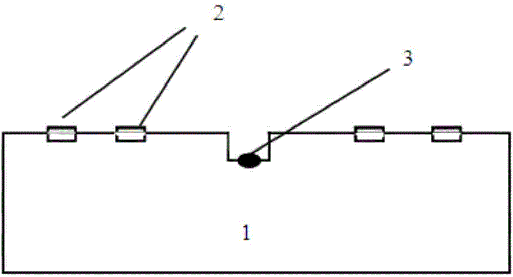 Delay-measurement-based hot wind speed sensor structure and wind speed and direction measuring method