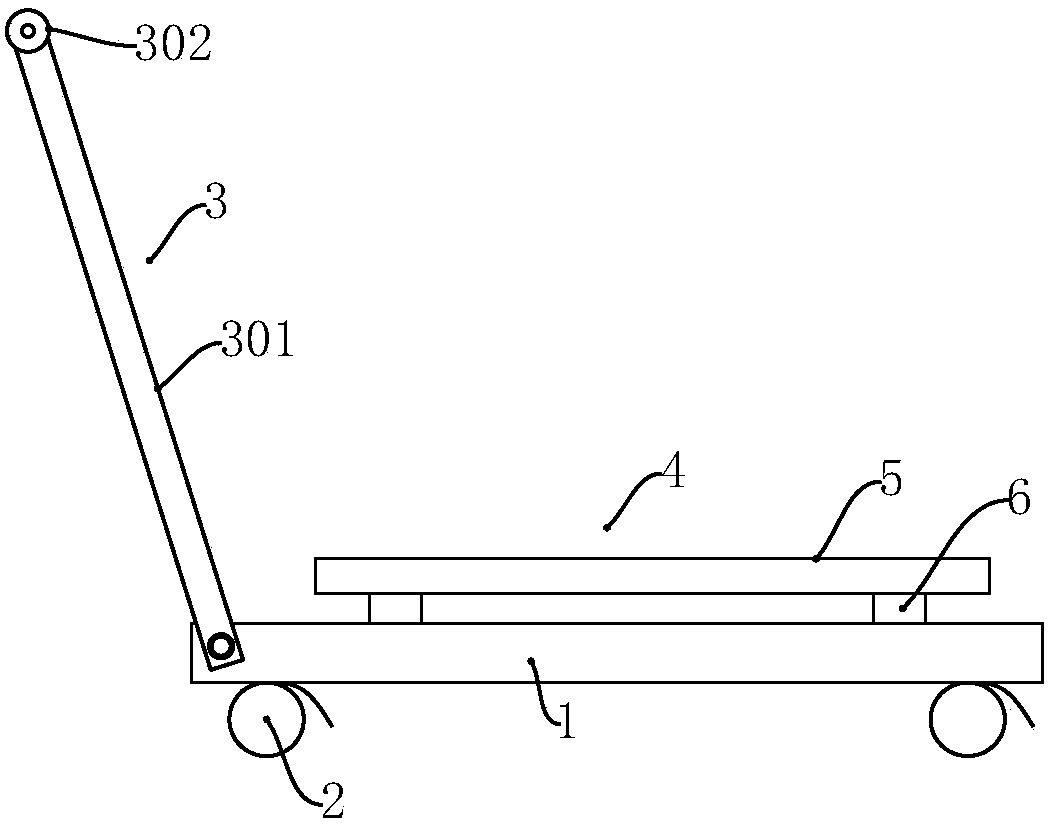 Handling cart for cardboards