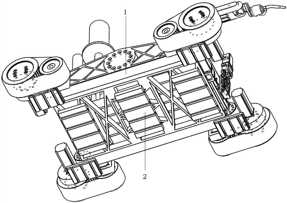 Non-contact type magnetic adsorption wall-climbing robot adaptive to complex wall surface operations