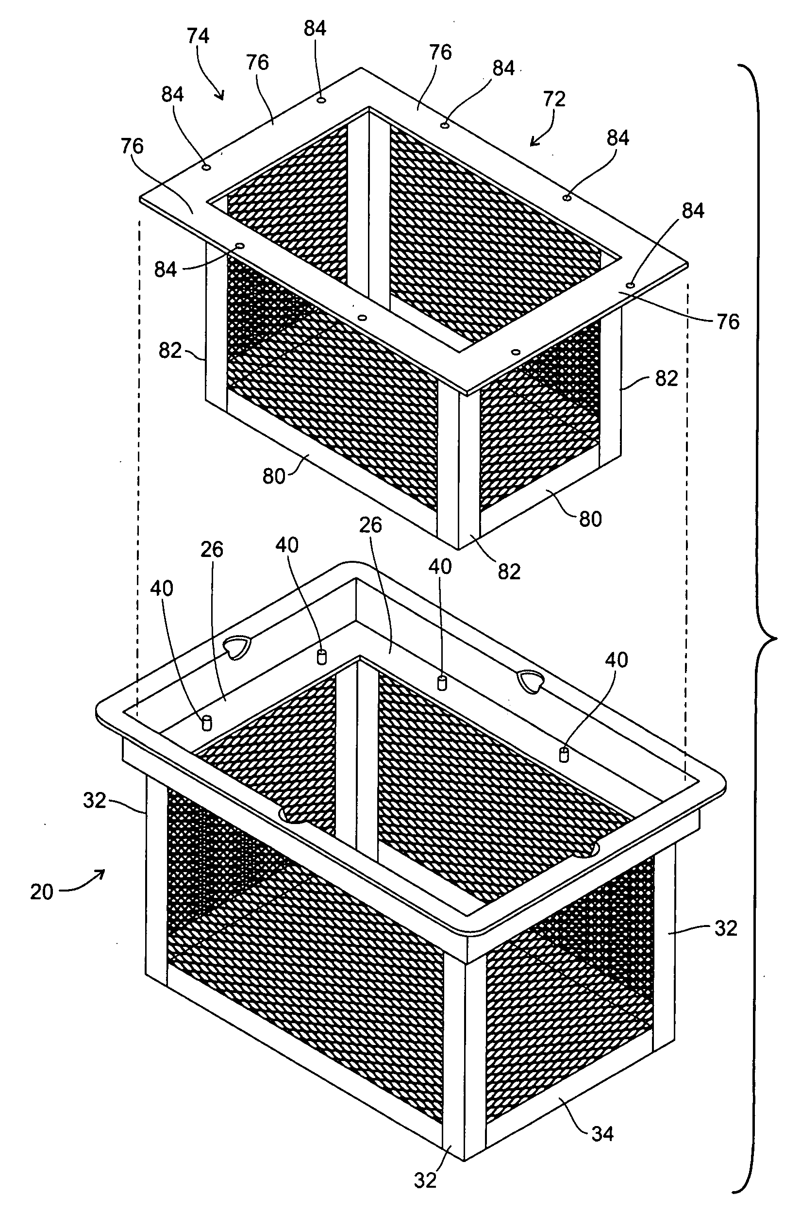 Filter system for catch basins