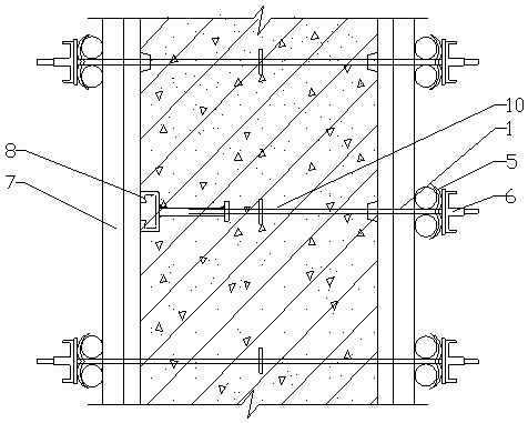 Lateral embedding installing method for C-type Haffen groove of concrete structure