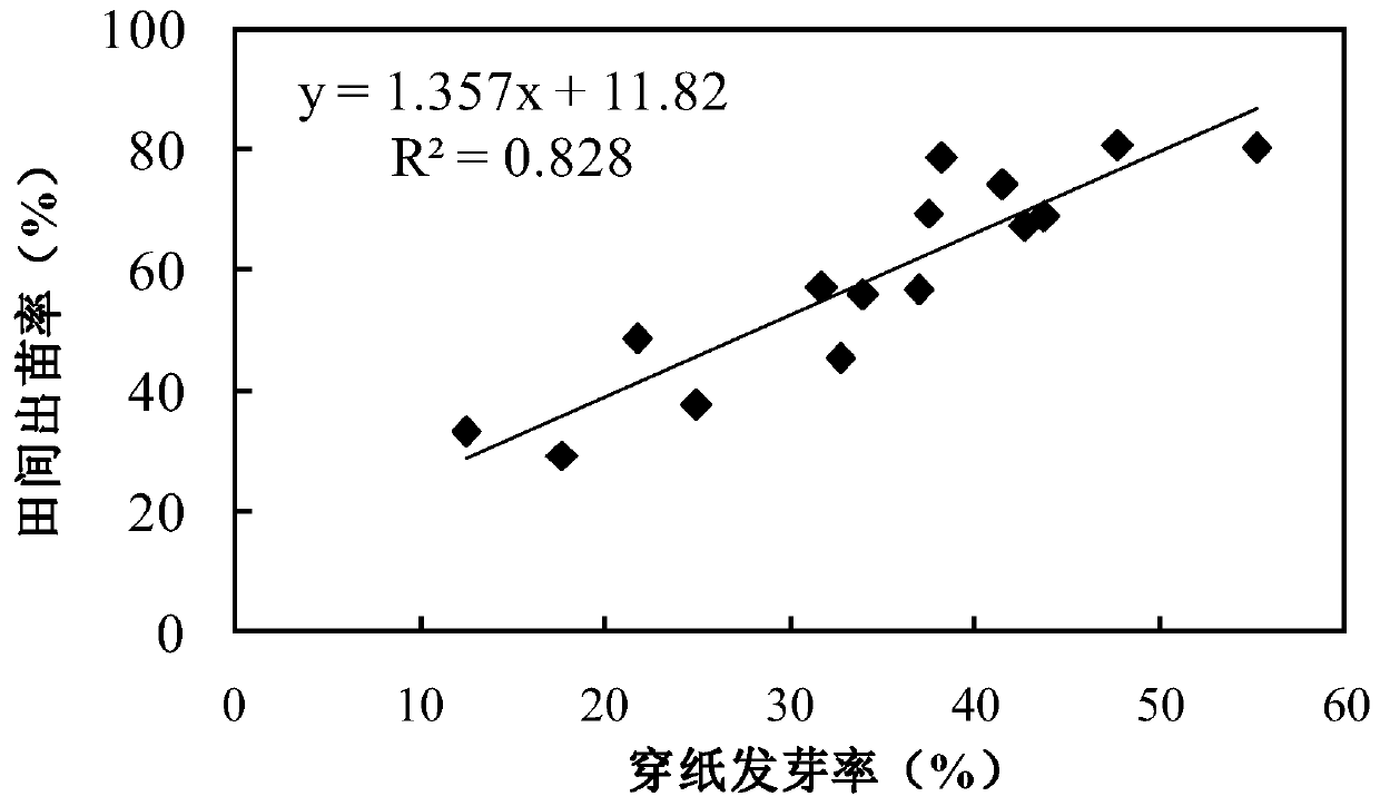 Measuring method of vigor of sunflower seeds