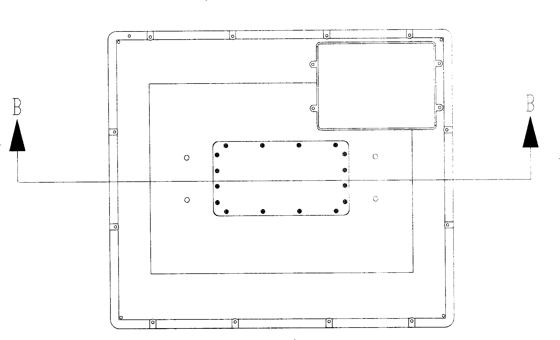 Portable electronic apparatus vibration damping structure and notebook-type computer