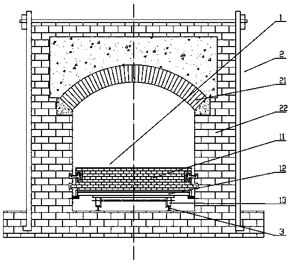 High-airtightness tunnel kiln