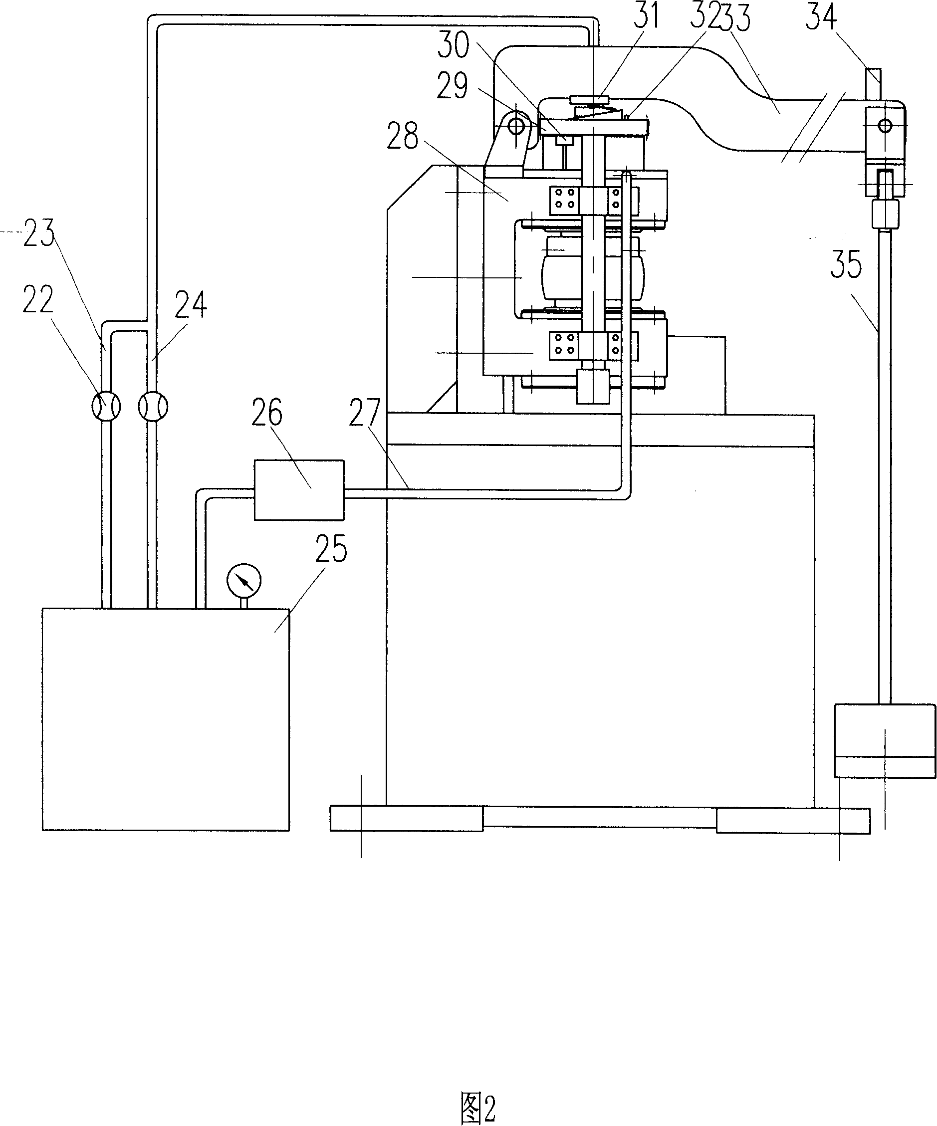 Work condition analogue rolling contact fatigue tester