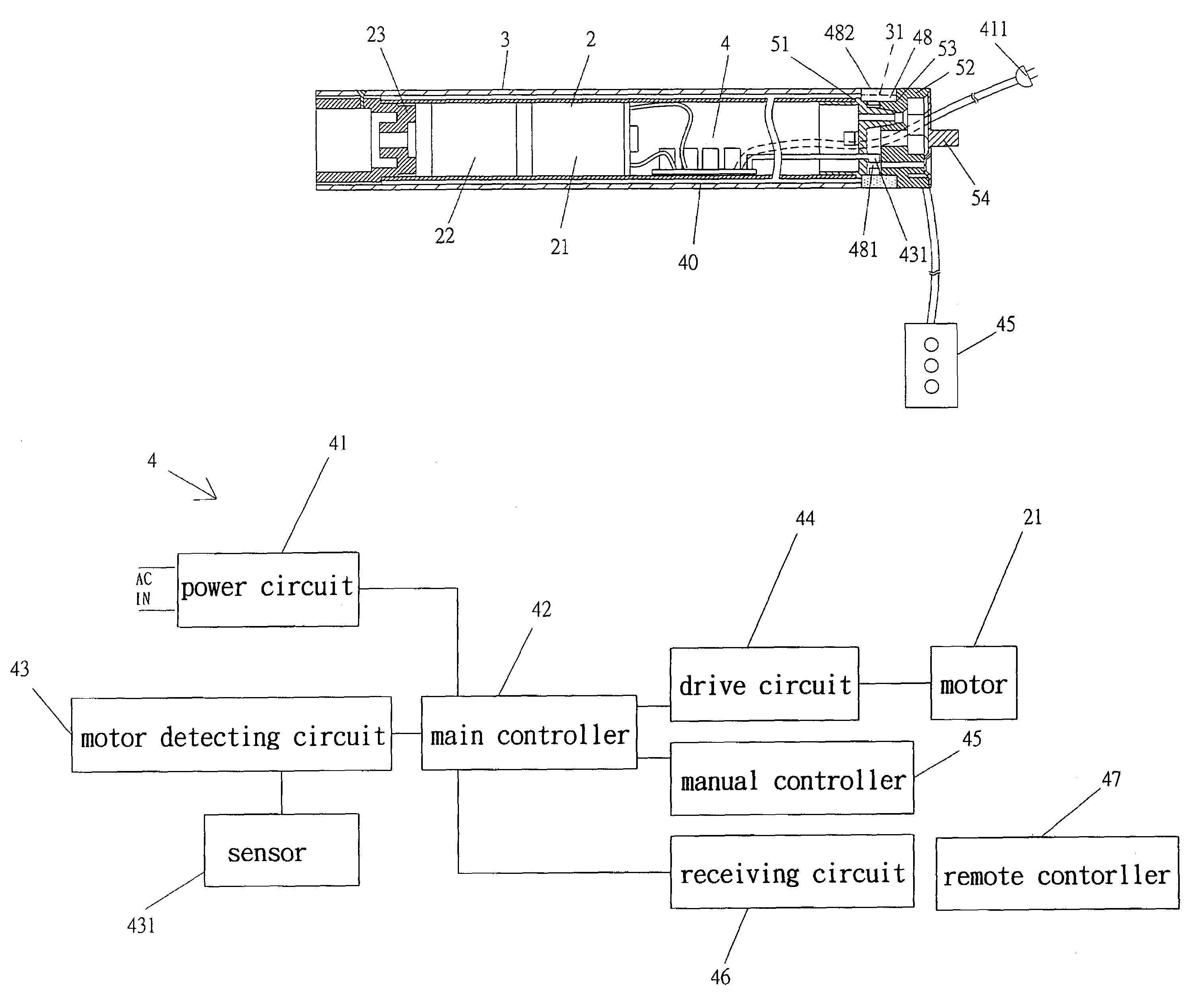 Motor assembly for folding/unfolding foldable screen