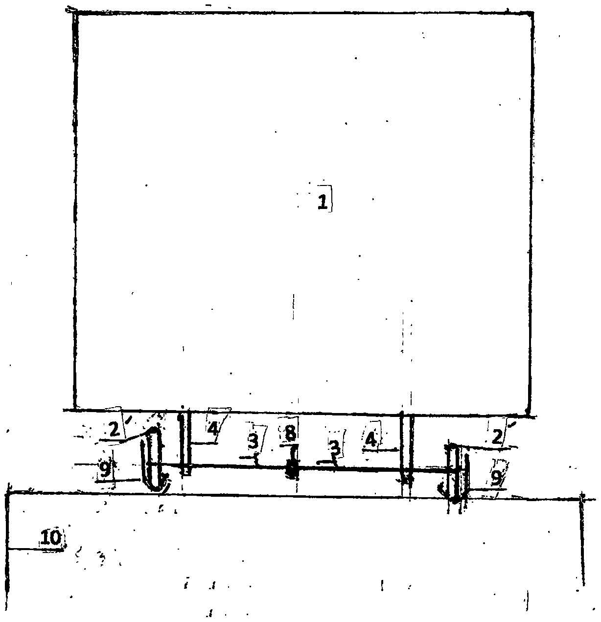 Method for reducing noise of urban air rail train by using rubber wheels