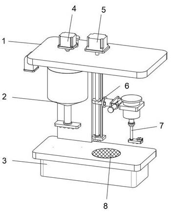 A glue machine for mask production