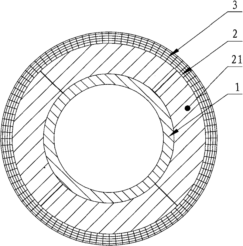 Combined heavy-duty prestressed oil cylinder split along the busbar and its manufacturing method