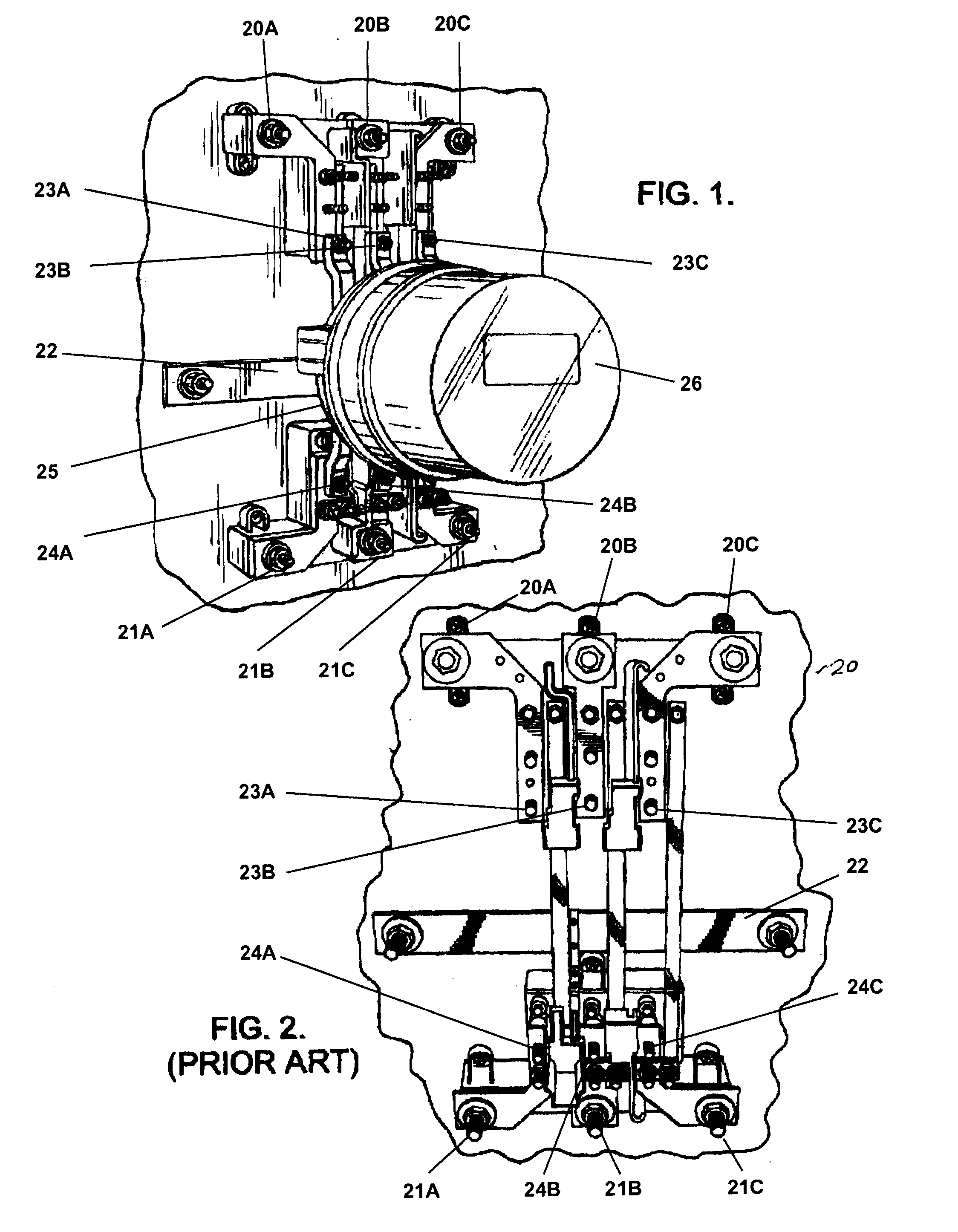 Watt Hour Meter Socket Adapter with Current Transformer Housing Structure