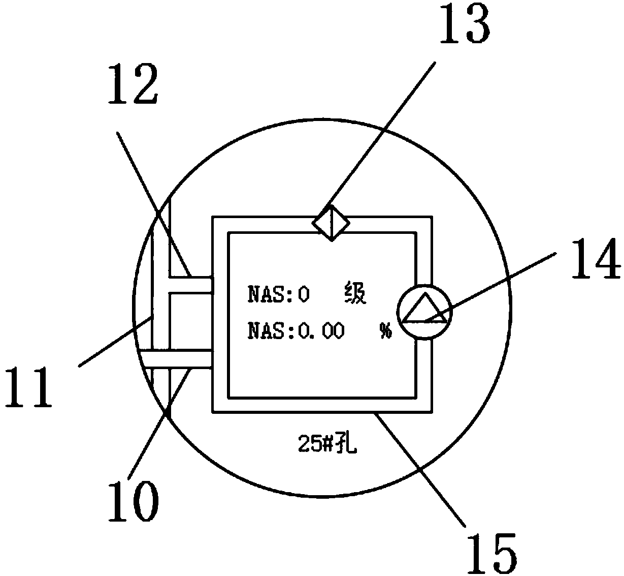 A hydraulic oil intelligent purification detection and control device