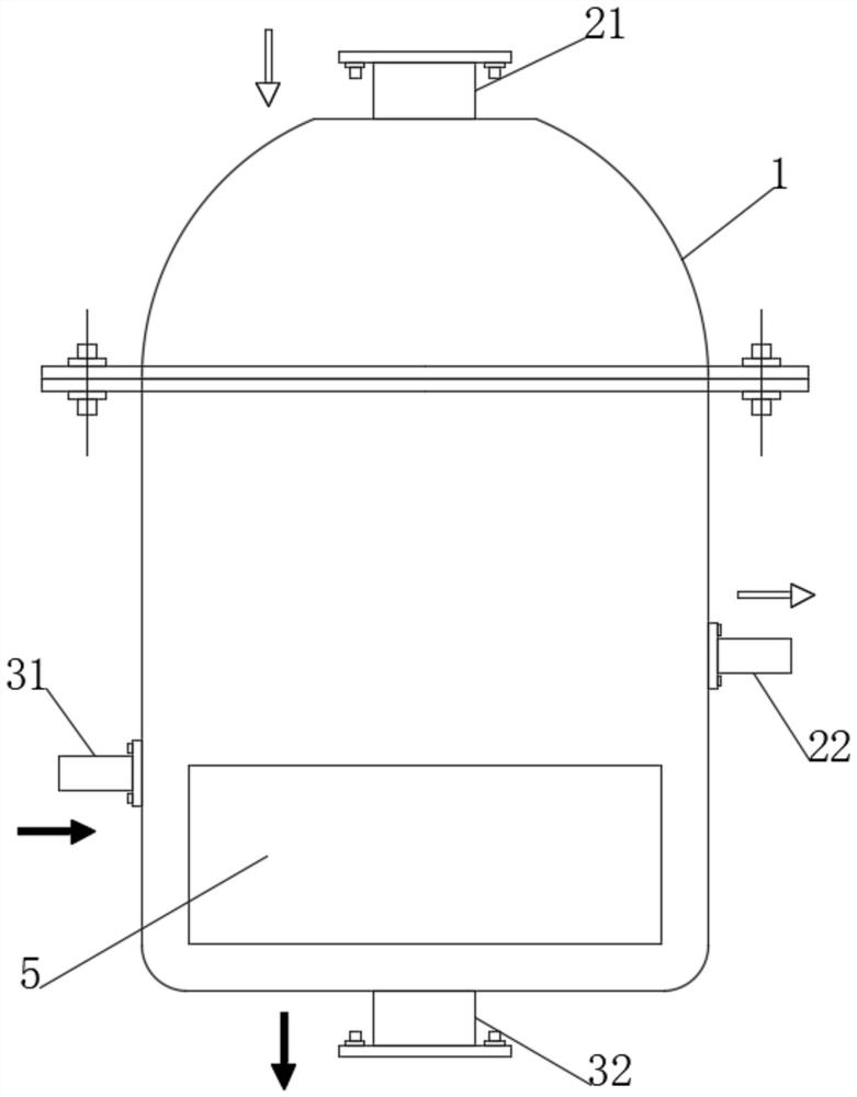 A floc adsorption equipment imitating dandelion printing and dyeing waste gas