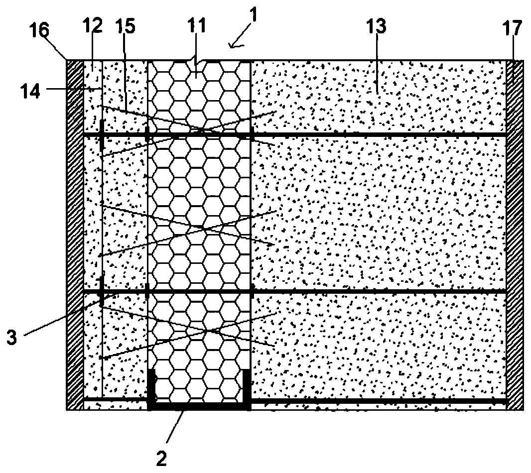 Novel wall and construction process thereof