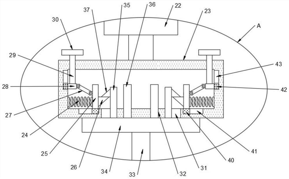 Material processing and punching equipment for satellite equipment manufacturing and punching method of material processing and punching equipment