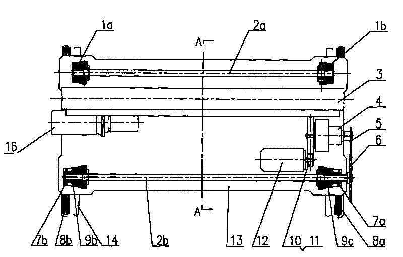 Turntable movement and transmission mechanism of numerical control steel reinforcement cage forming machine