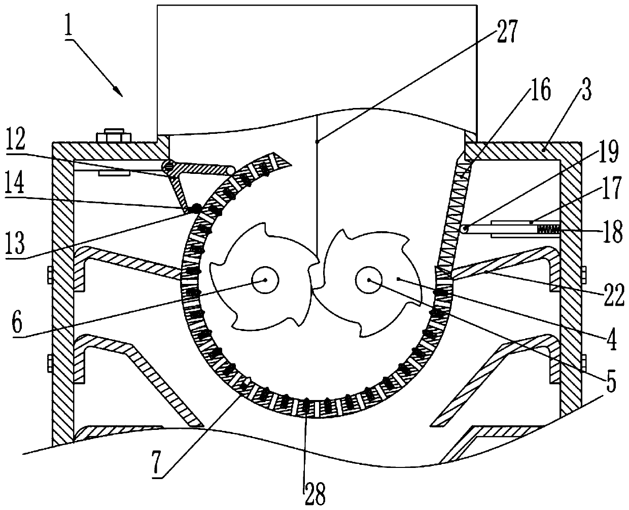 Thin-walled pipe waste recycling device