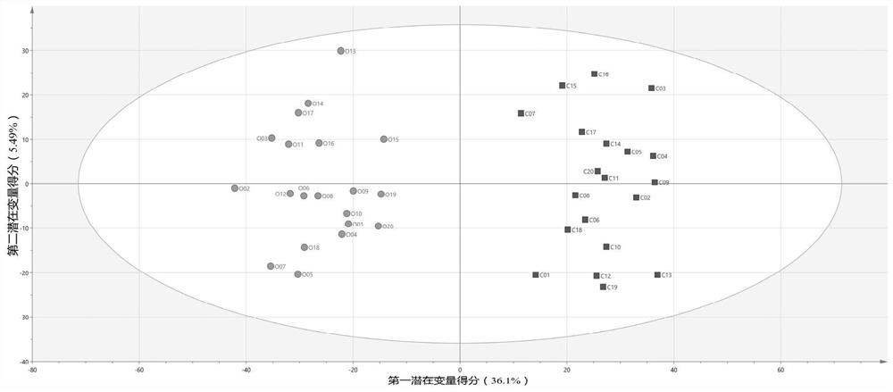 A method for distinguishing organic rice from non-organic rice using metabolomics technology