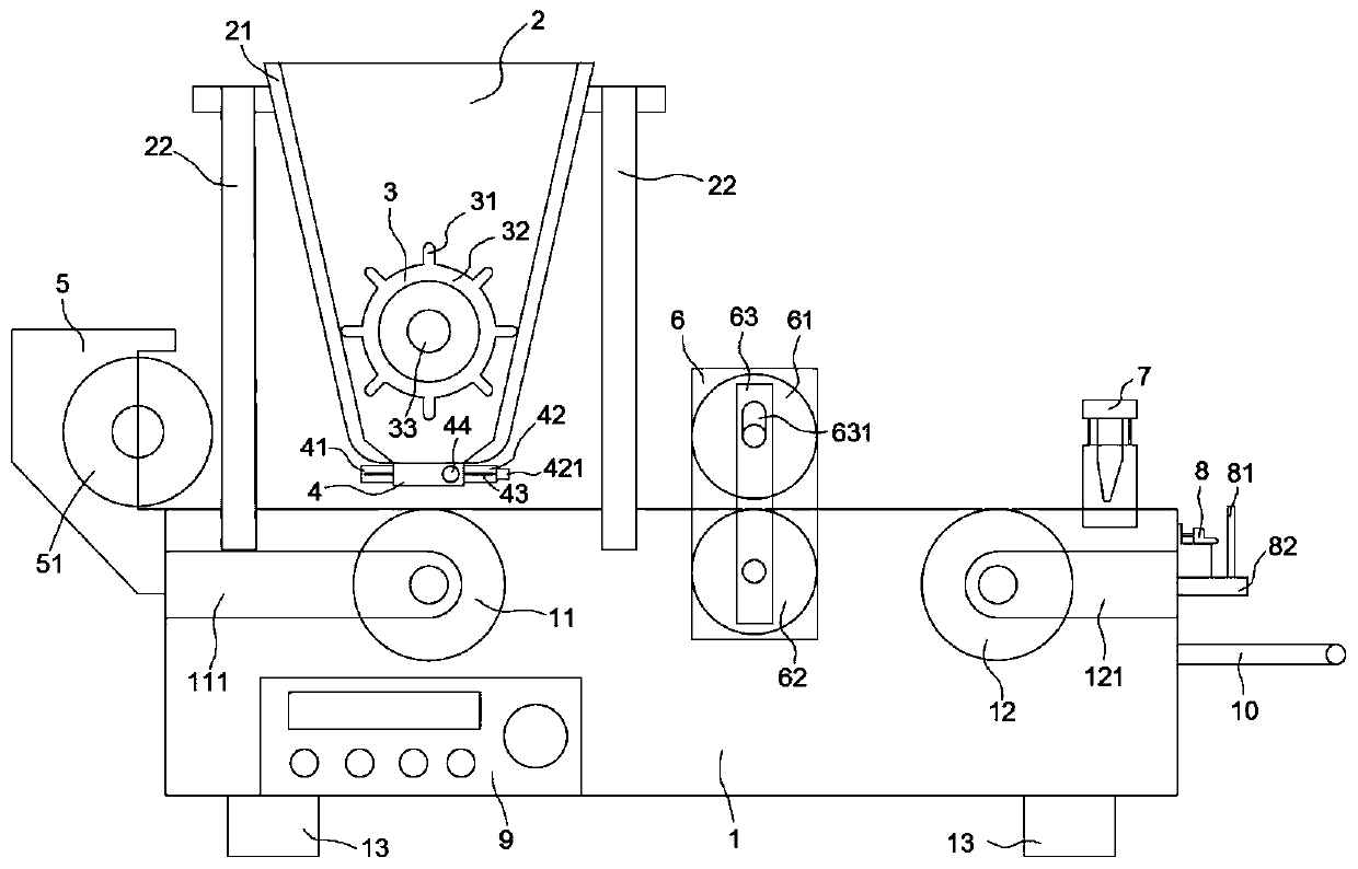 A babu paste coating forming device