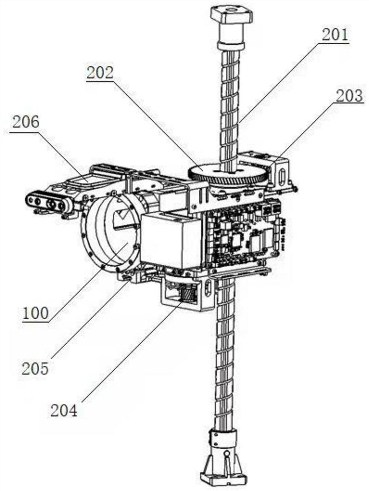 Switch cabinet grounding knife switch operating mechanism