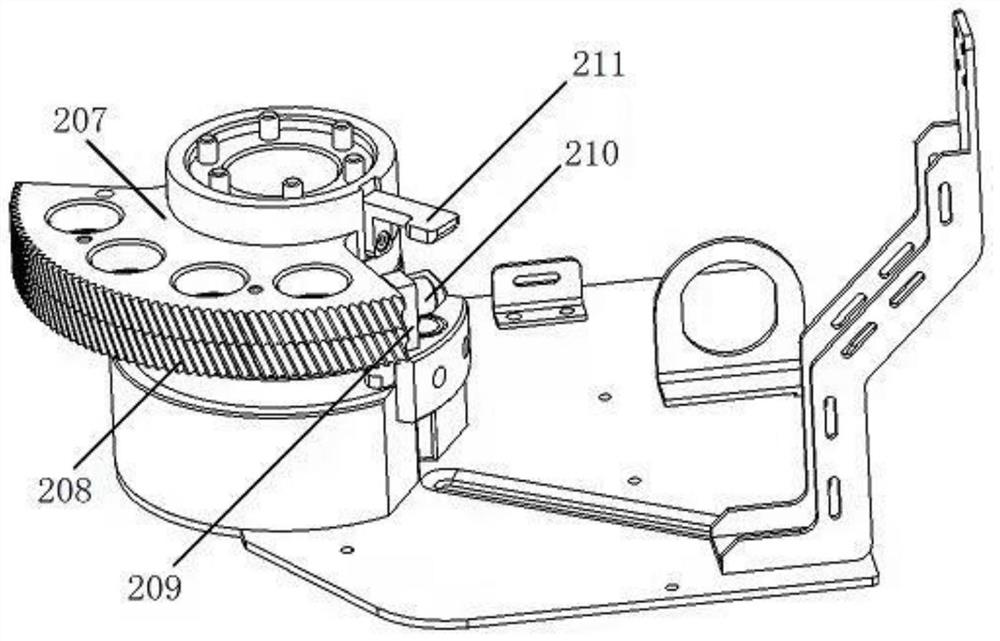 Switch cabinet grounding knife switch operating mechanism