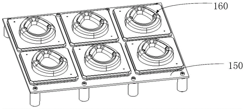 Rotational molding die and rotary molding process method