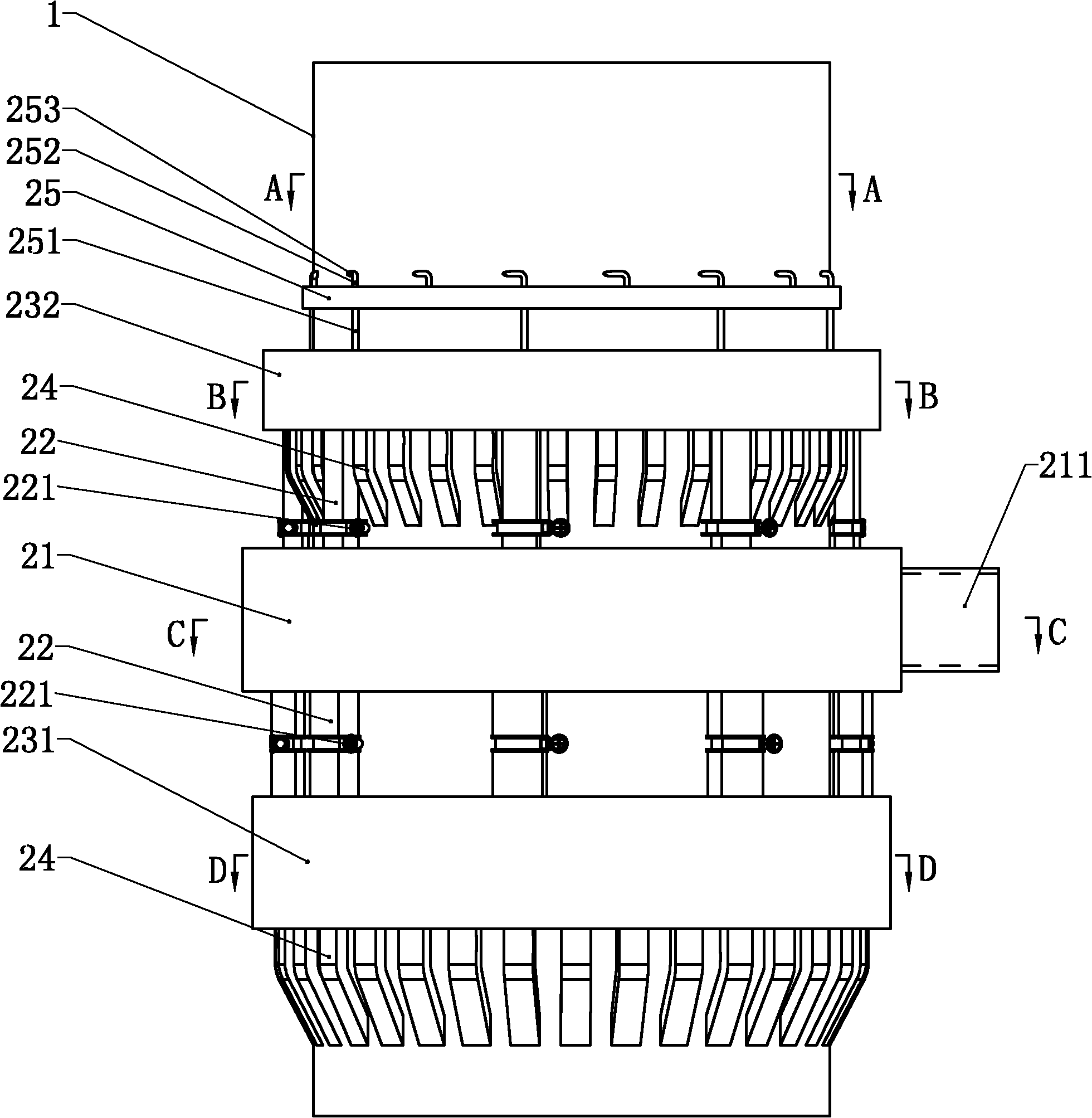 Spray drying tower for preparing powder