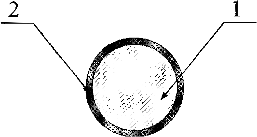 Poly (ether ether ketone) film lapping-high temperature sintering insulating conductor and manufacturing process thereof