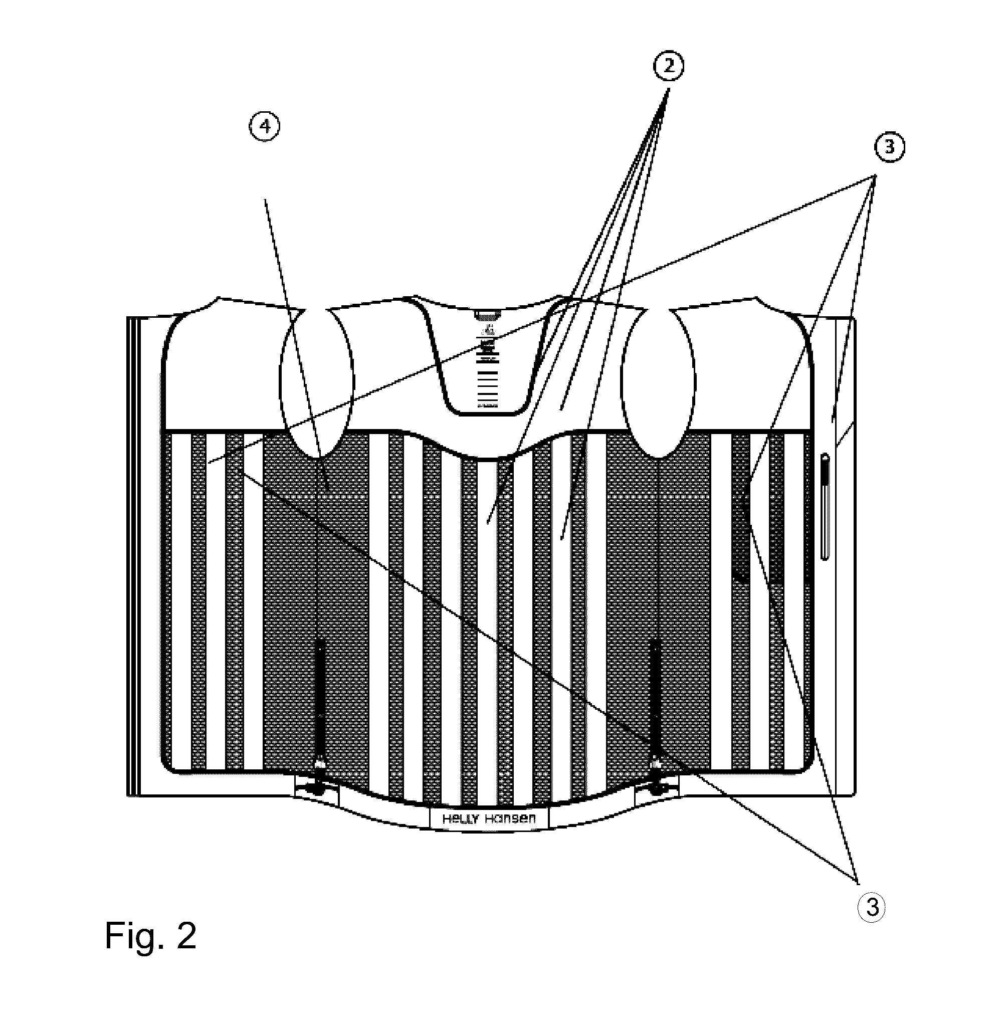 Garment with an incorporated micro climate system