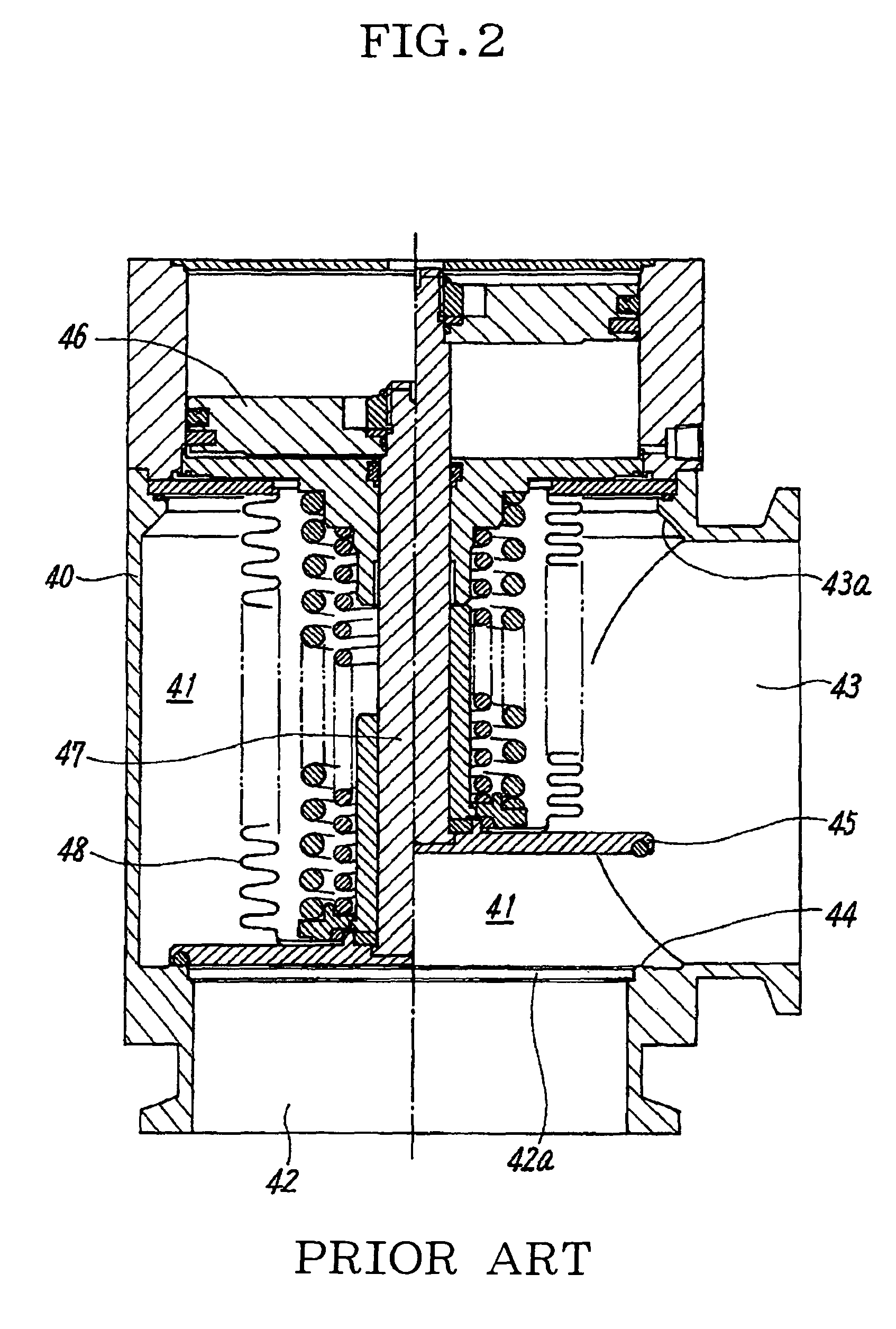 High vacuum valve