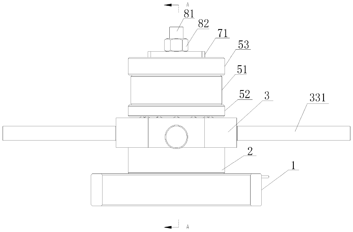 Load-detachable test system for testing torsional property of bolt