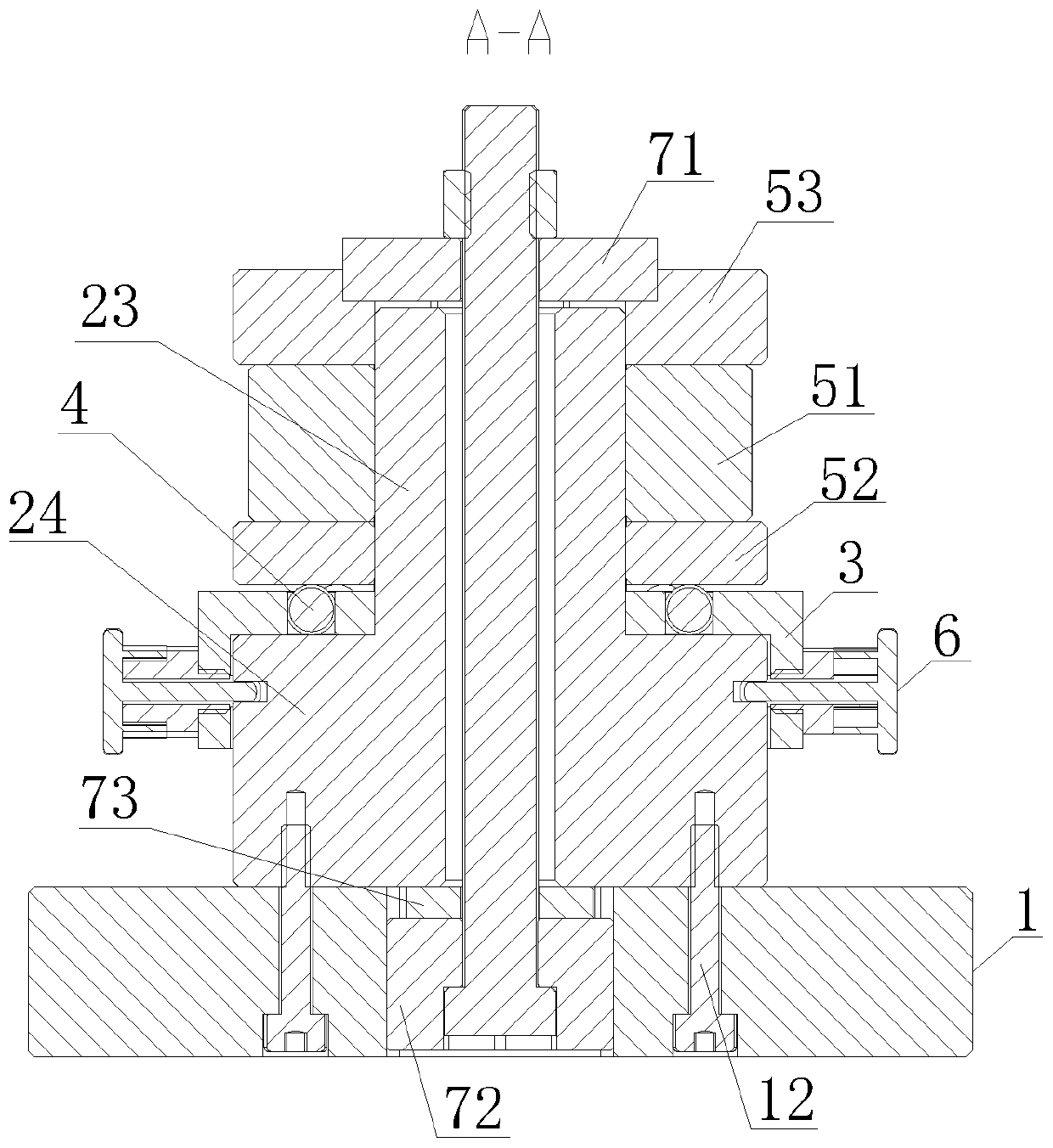 Load-detachable test system for testing torsional property of bolt