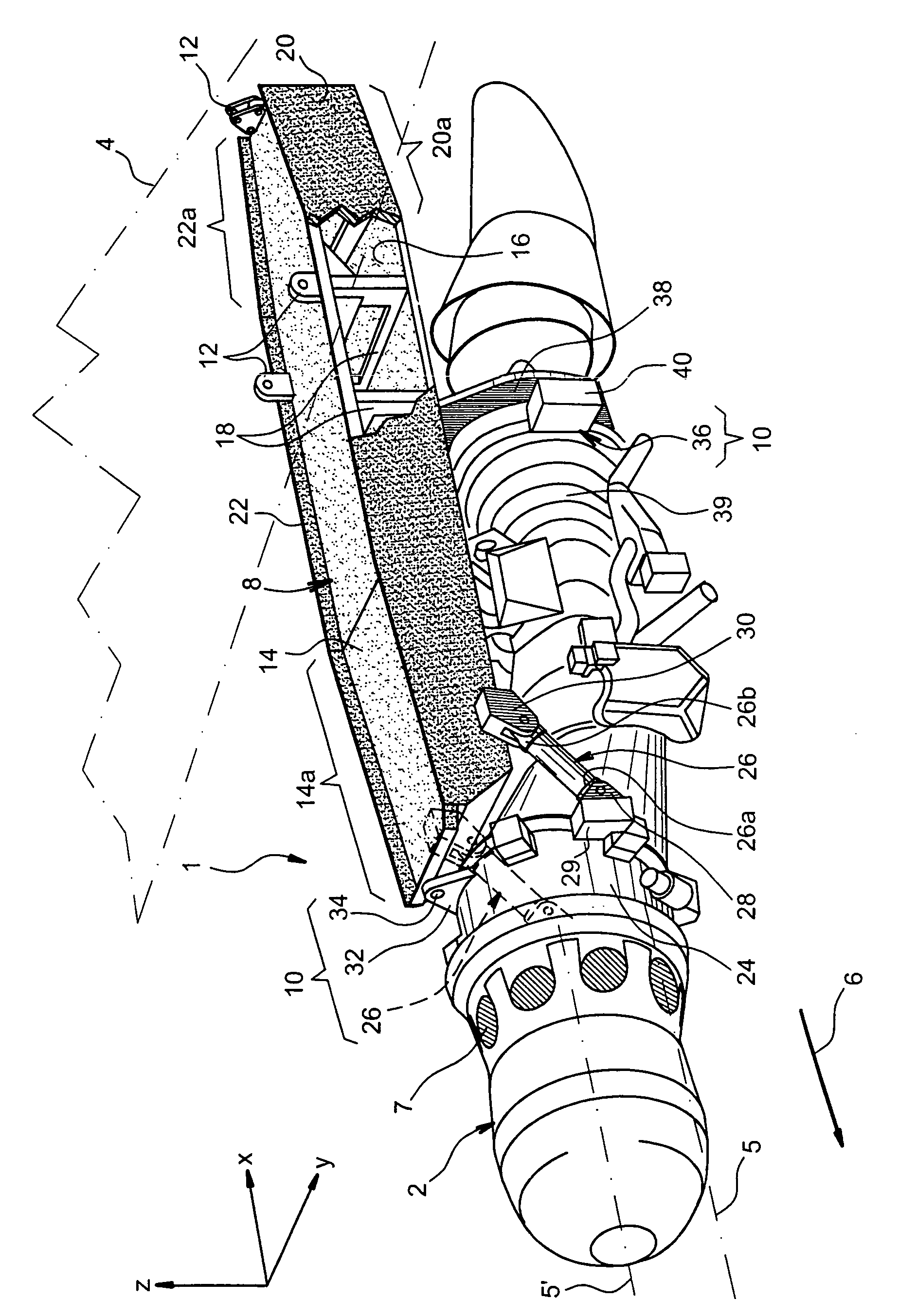 Structure for mounting a turboprop under an aircraft wing