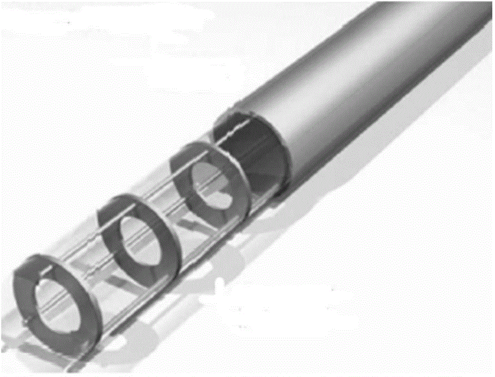 Method for continuously synthesizing O,S-dimethyl phosphoroamidothioate based on pipe type reaction device