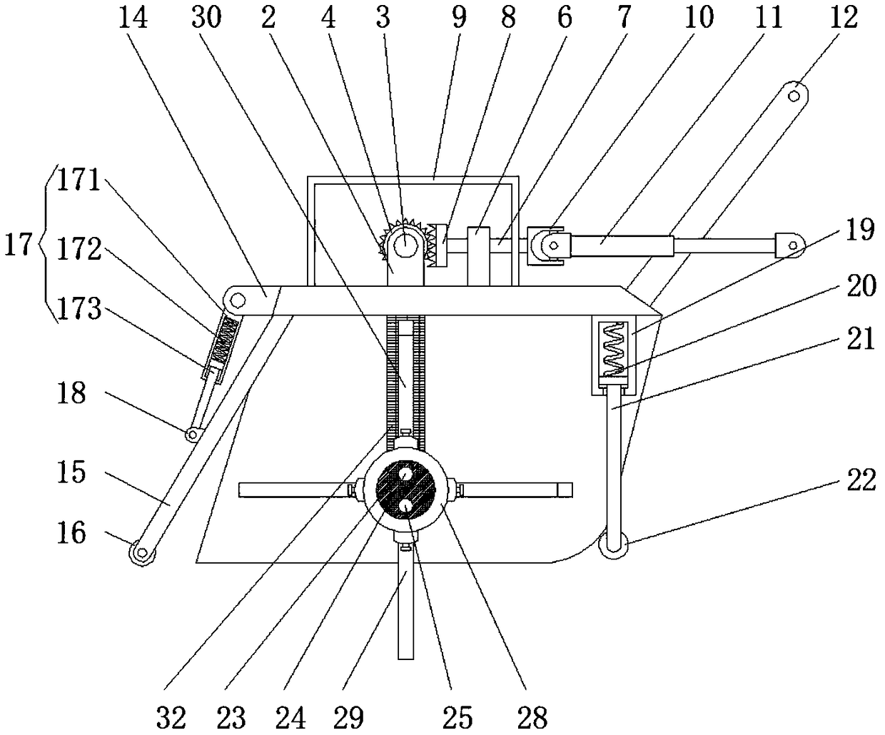 Rotary cultivator used for large-scale cultivation