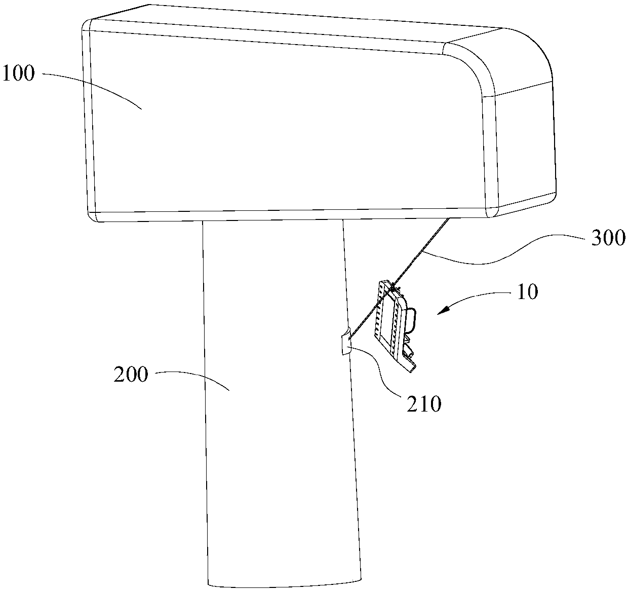 Escape protection device, system and method and wind generating set