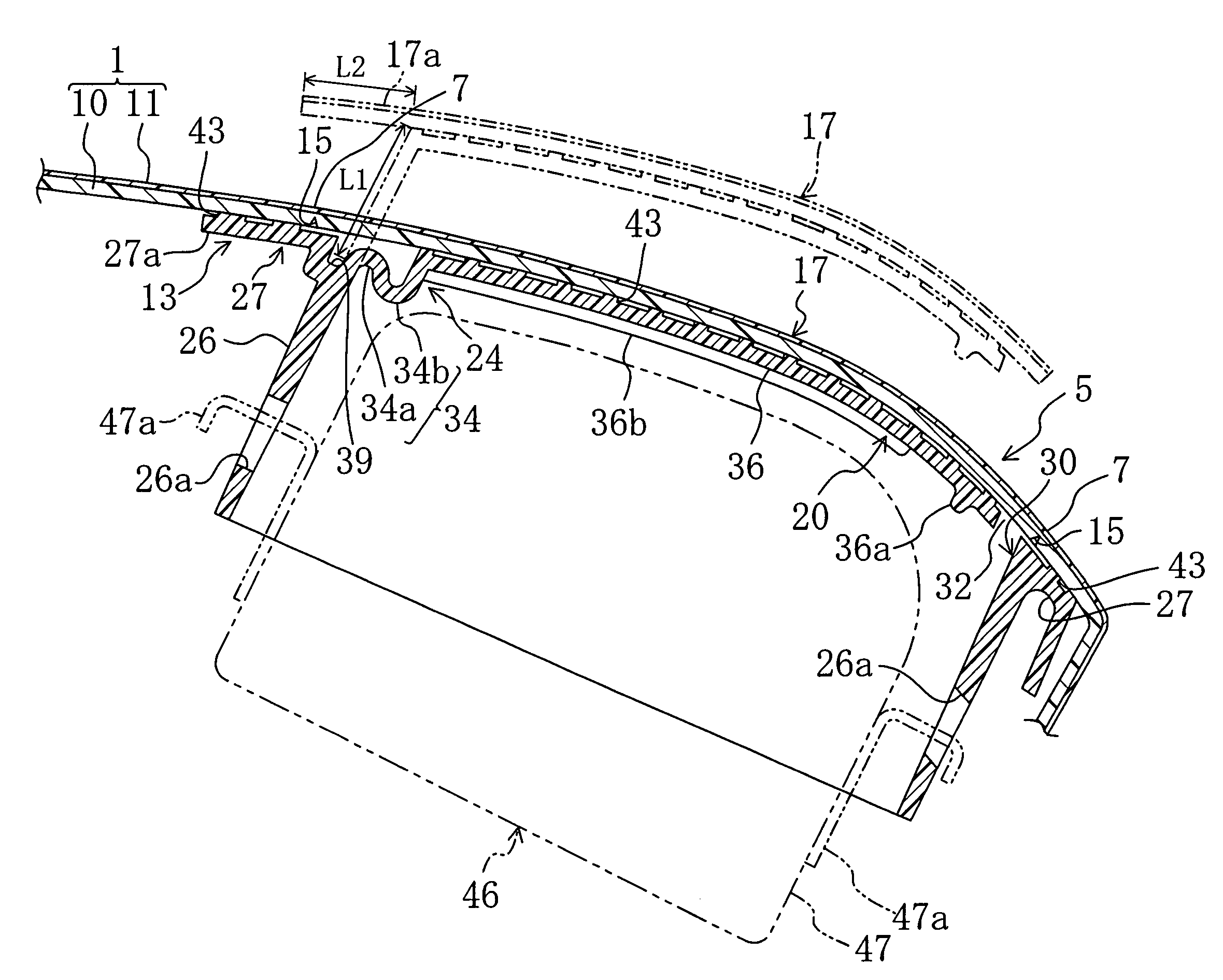 Vehicle air bag door