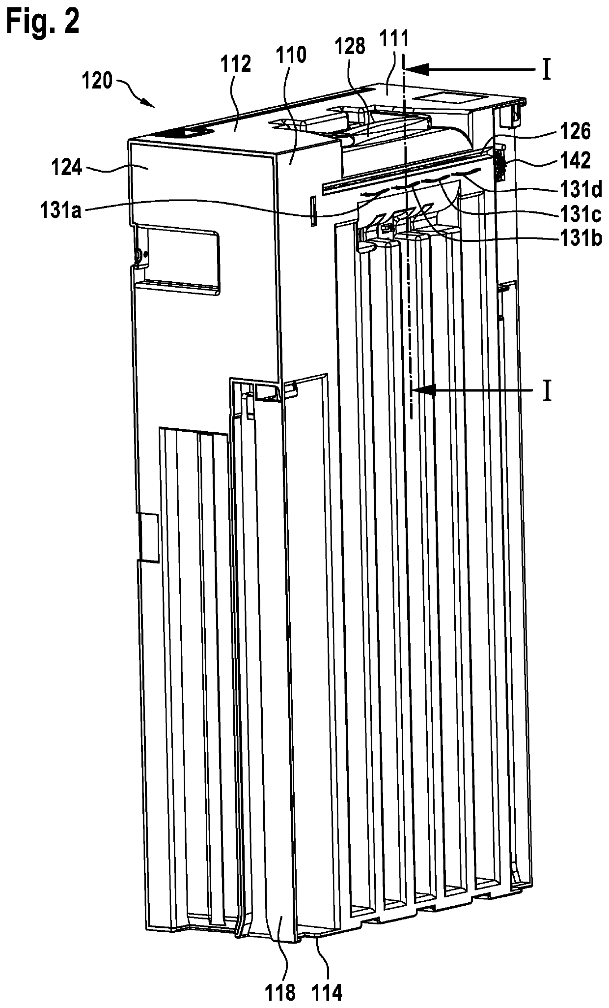 Cash box having a storage area for storing notes of value