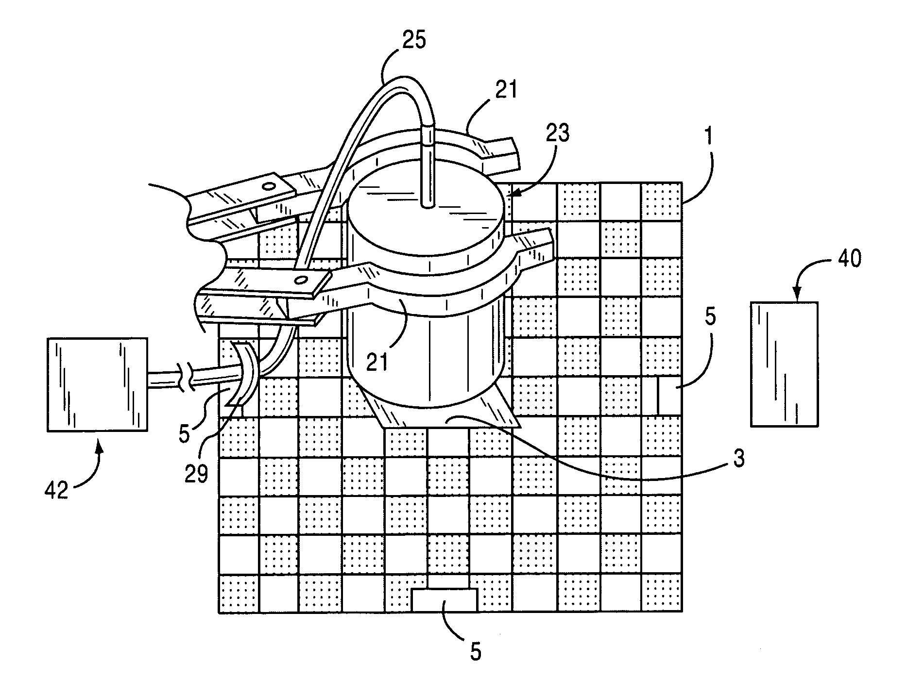 Visual assistance guide system for disrupter placement and method of use